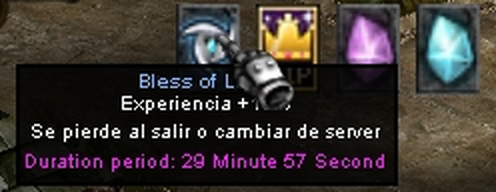 El cartel del Bless of Light, con el tiempo que le queda